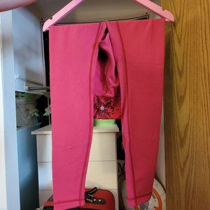 Lululemon reversible orange and red size 10 leggings